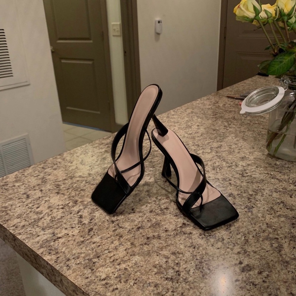 Black Strappy Heels